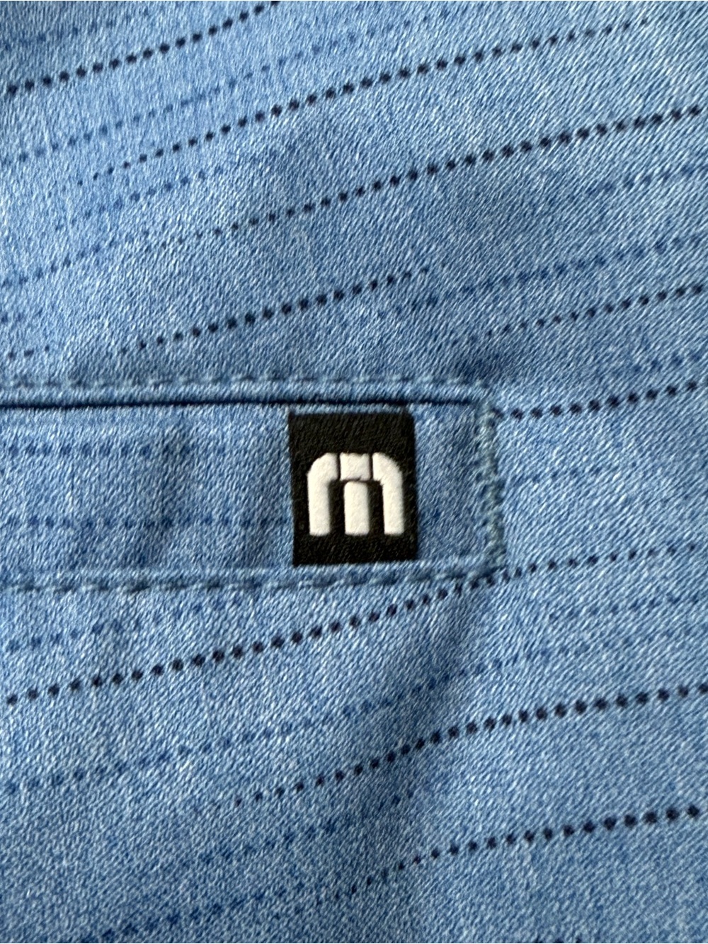 Travis Mathew Sky Blue Flat-Front Men's Shorts - Picture 5 of 6